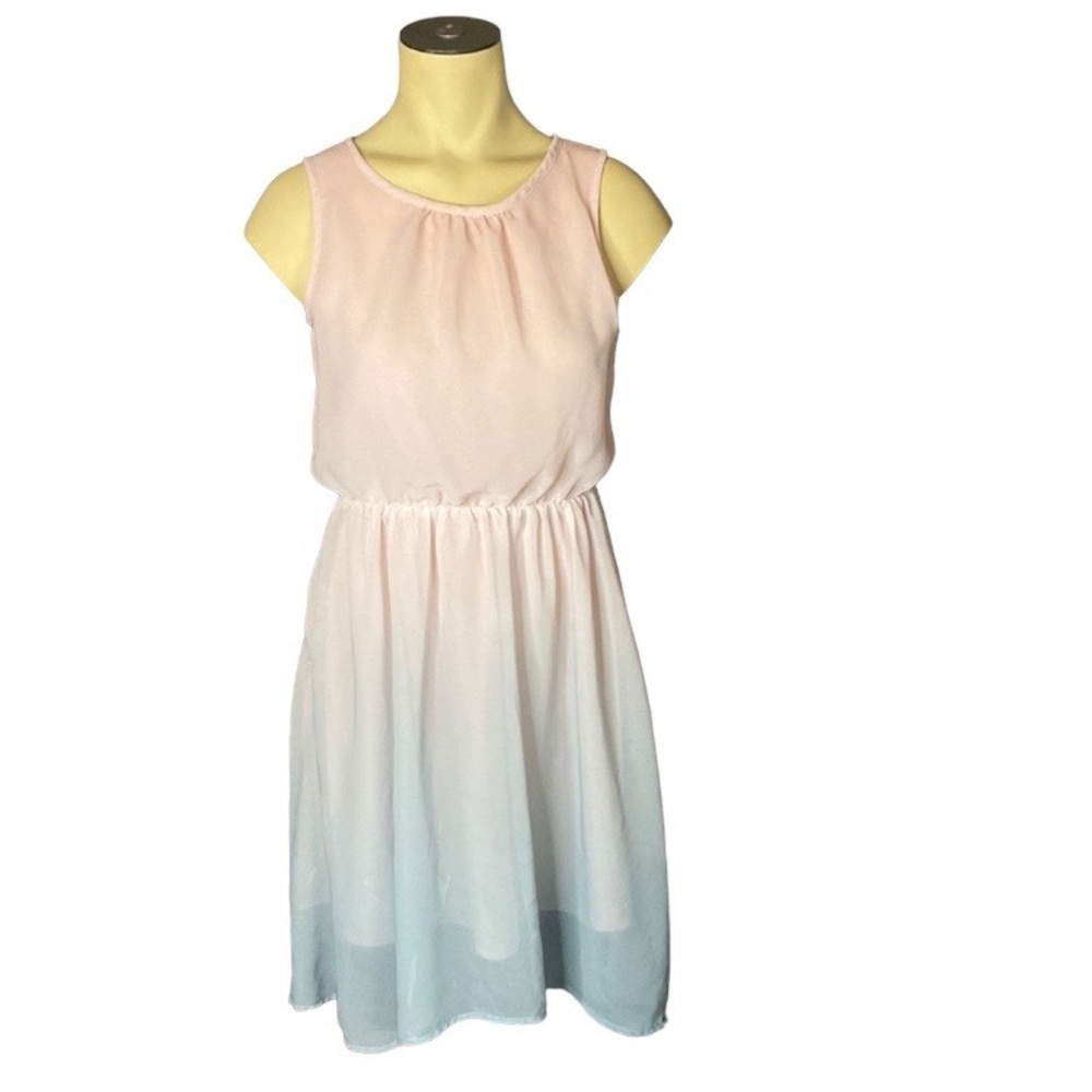 H & M Pink & blue gradient sleeveless dress 10-12 years